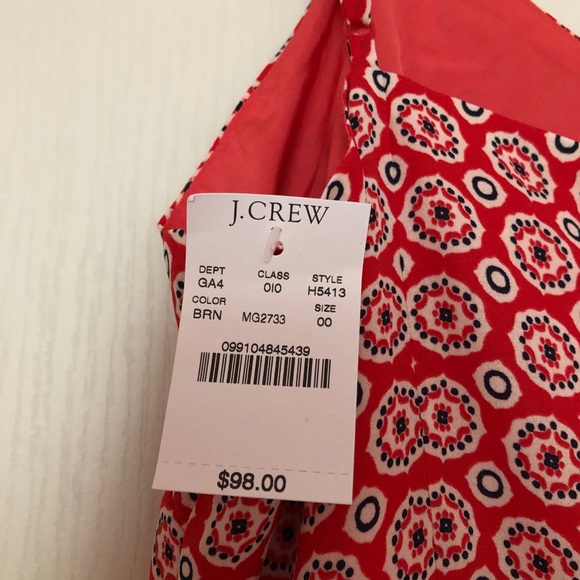 NWT Jcrew print ruffle dress - Picture 7 of 7